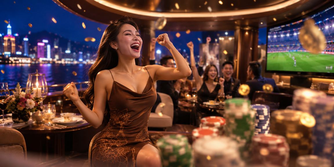 Người chơi thưởng thức cà phê và xem thông tin cá cược tại vịnh Hạ Long